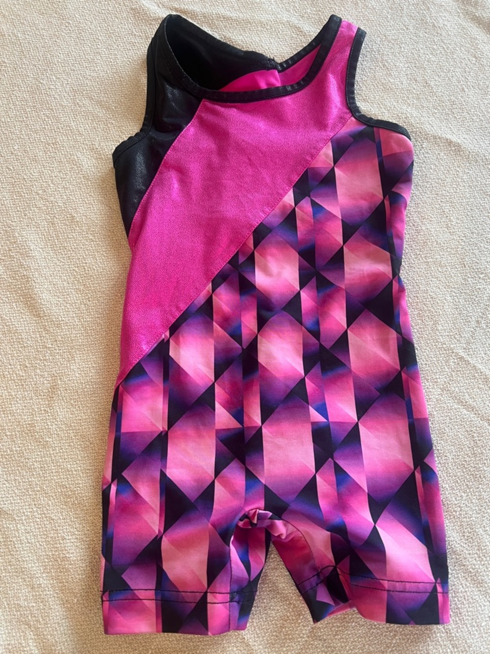 Danskin Now XS 4-5 Girls Gym Leotard Pink and Black Set of 3 - Picture 6 of 7
